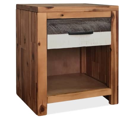 vidaXL Bedside Tables 2 pcs Solid Acacia Wood 40x30x48 cm