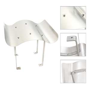 Dimniška kapa nerjaveče jeklo 80 x 80 x 39 cm