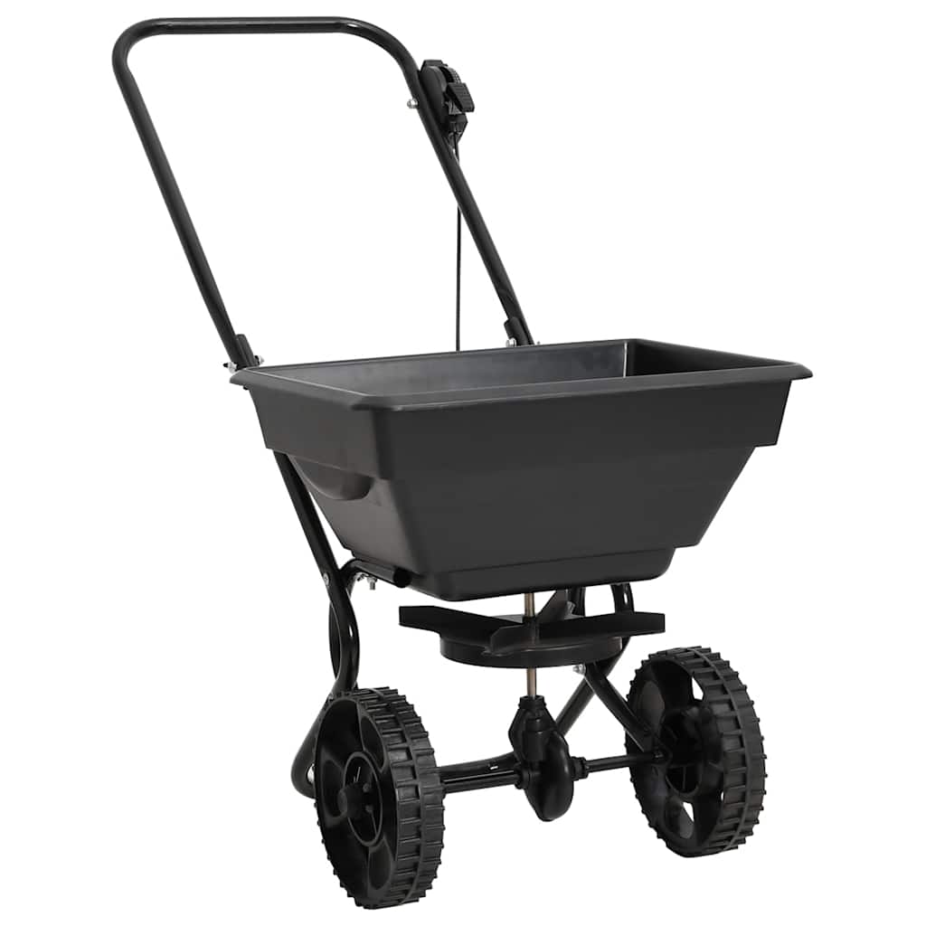 vidaXL Utilaj de împrăștiat sare, 92x46x70 cm, PVC și oțel, 15 L vidaXL