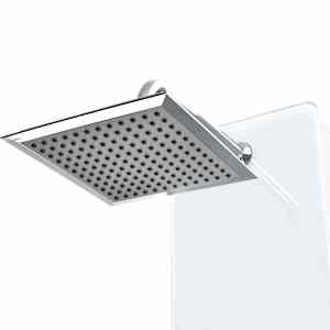 vidaXL Du&scaron;o panelė, stiklas, 25x44,6x130cm, balta