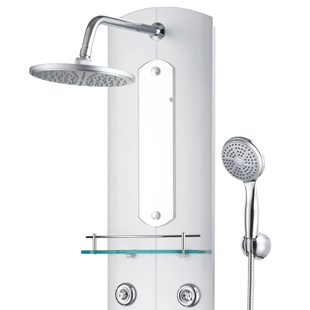 

vidaXL Douchepaneel 25x43x120 cm zilver