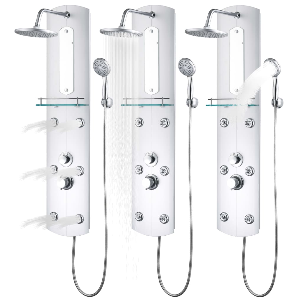 Shower Panel Unit 25x43x120 Cm Silver VidaXL 18 width=274