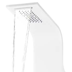 Sprchový panel set hliníkový 20 x 44 x 130 cm bílý - obrázek 6