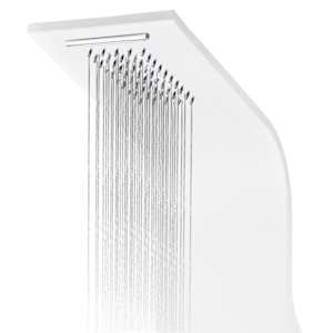 Sprchový panel set hliníkový 20 x 44 x 130 cm bílý - obrázek 7