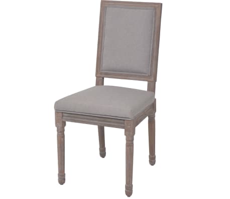 vidaXL Cadeiras de jantar 6 pcs tecido cinzento-claro