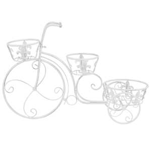 Stojan na květiny ve tvaru jízdního kola vintage styl kovový - obrázek 3