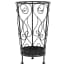  vidaXL vintage stílusú fekete fém esernyőtartó 26 x 46 cm termék 2. képe