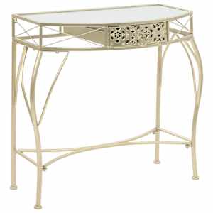 vidaXL lisalaud prantsuse stiilis, metall 82 x 39 x 76 cm kuldne