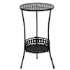 vidaXL bistroolaud, must, 40 x 70 cm, metall