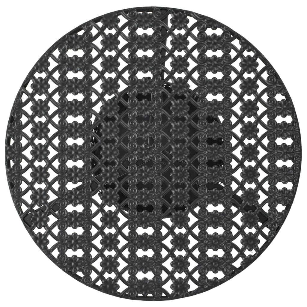 Fekete fém bisztróasztal 40 x 70 cm 