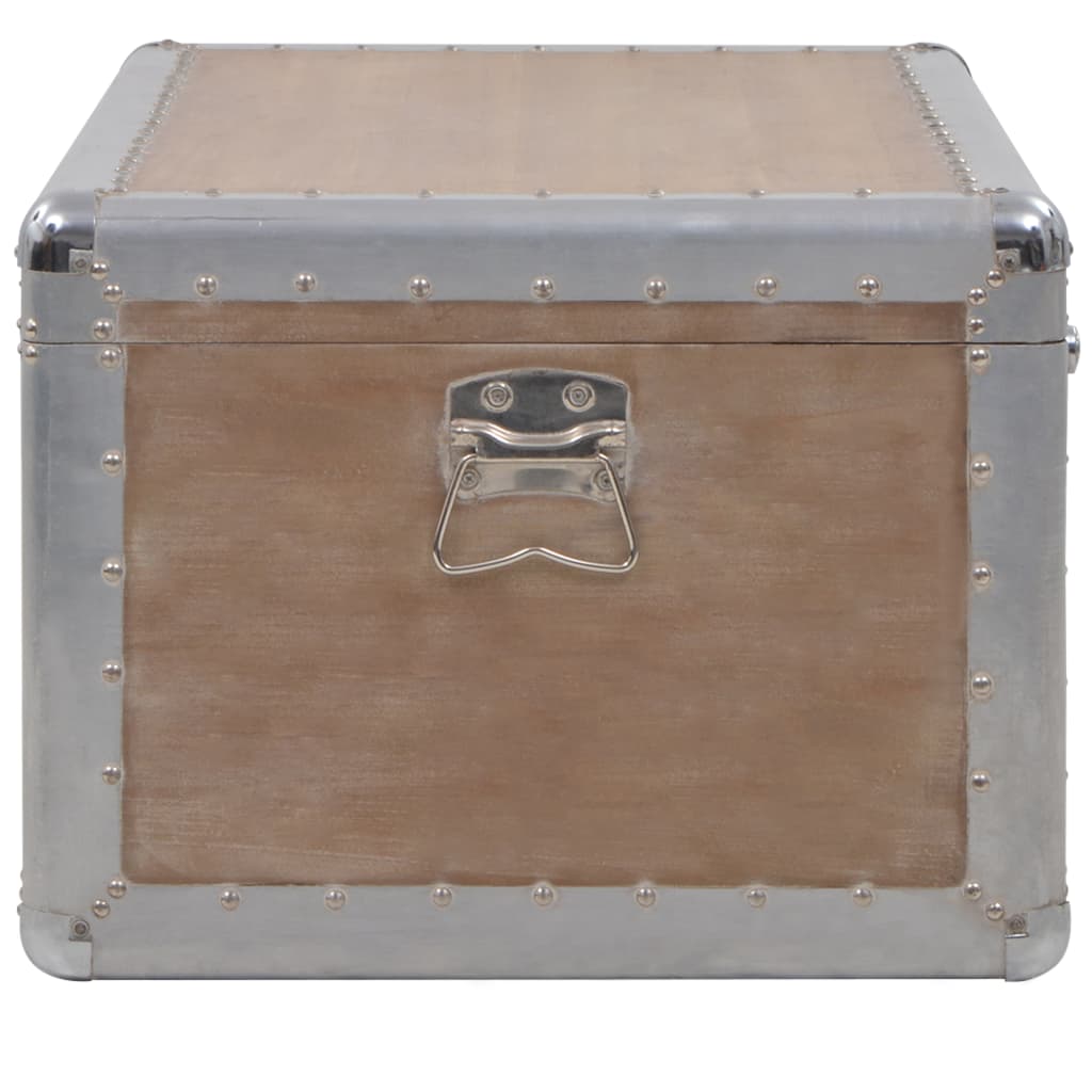 Thumbnail - vidaXL Aufbewahrungsbox Tannenholz Massiv 91x52x40 cm Braun