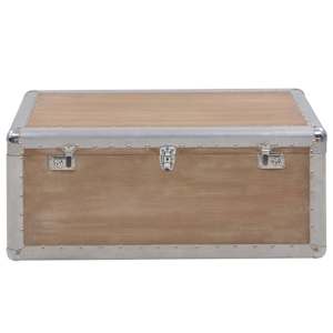 Úložný box z masivního jedlového dřeva 91 x 52 x 40 cm hnědý - obrázek 2