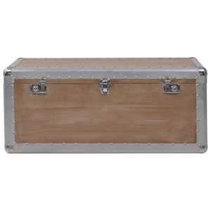 Úložný box z masivního jedlového dřeva 91 x 52 x 40 cm hnědý - obrázek 6