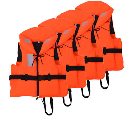 vidaXL Schwimmwesten 4 Stk. 100 N 90+ kg zum Schnäppchenpreis | vidaXL.at