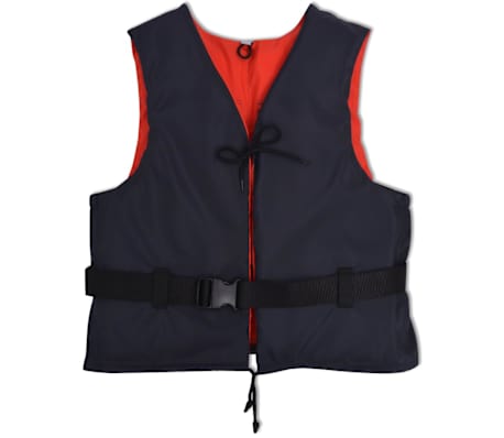 vidaXL Gelbėjimosi liemenės, 4vnt., tamsiai mėlynos, 50 N, 90+ kg