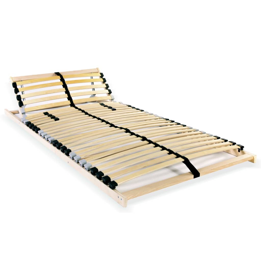 vidaXL Bază de pat cu șipci, 28 șipci, 7 zone, 70 x 200 cm