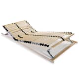vidaXL Slatted Bed Base with 28 Slats 7 Zones 90x200 cm FSC
