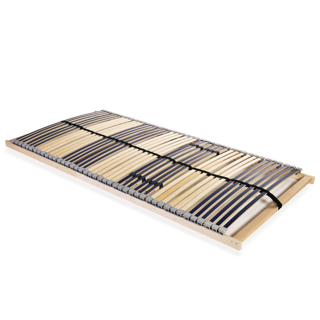 vidaXL Bază de pat cu șipci, 42 șipci, 7 zone, 100 x 200 cm