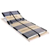 vidaXL Spilebase for seng med 42 lameller 7 soner 90x200 cm FSC