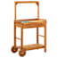  vidaXL tömör akácfa kerti zsúrkocsi 92 x 43,5 x 141,5 cm termék 2. képe