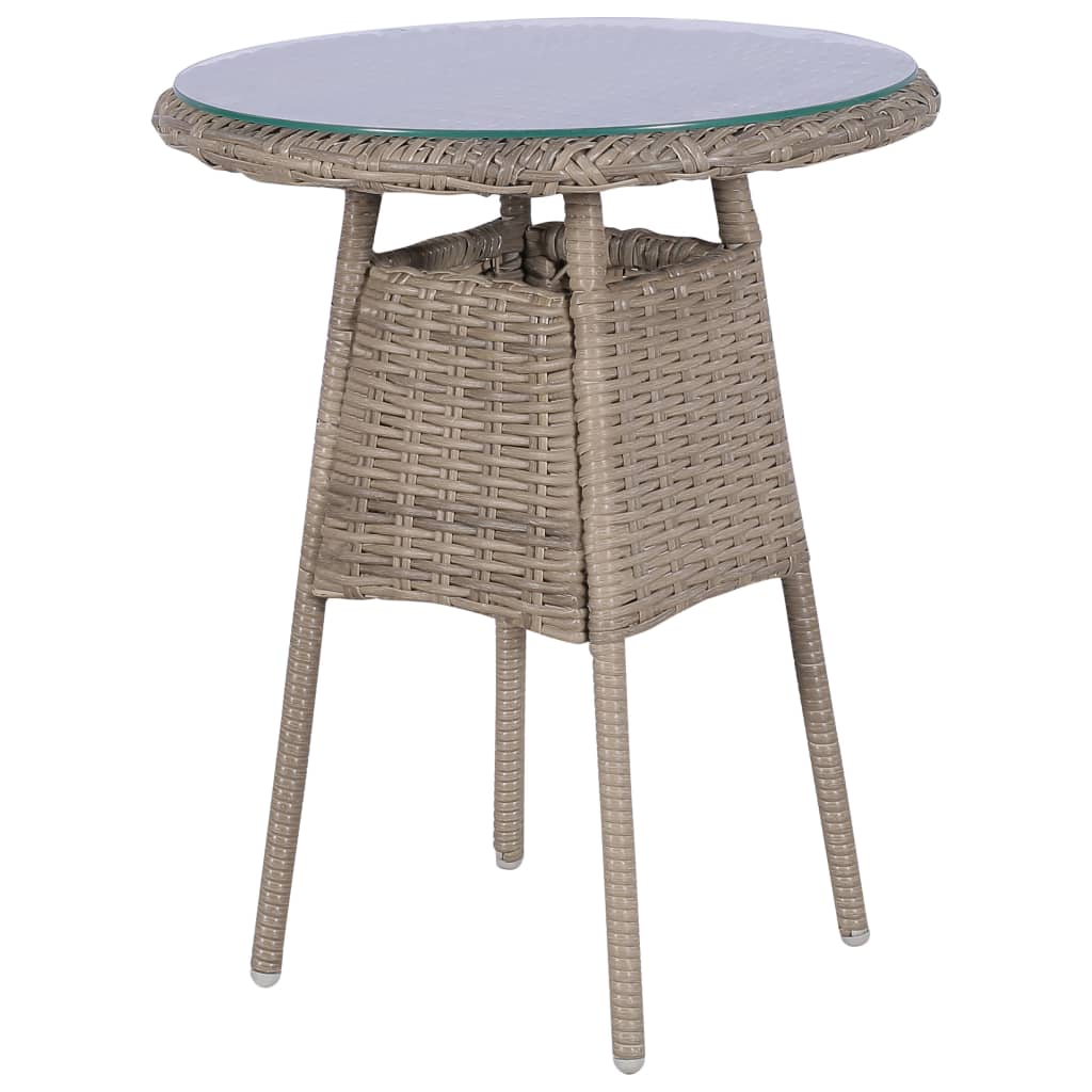 Thumbnail - vidaXL 3-tlg. Bistro-Set mit Kissen Poly Rattan Braun