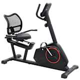 vidaXL Bicicletă fitness orizontală, masă de rotație 10 kg
