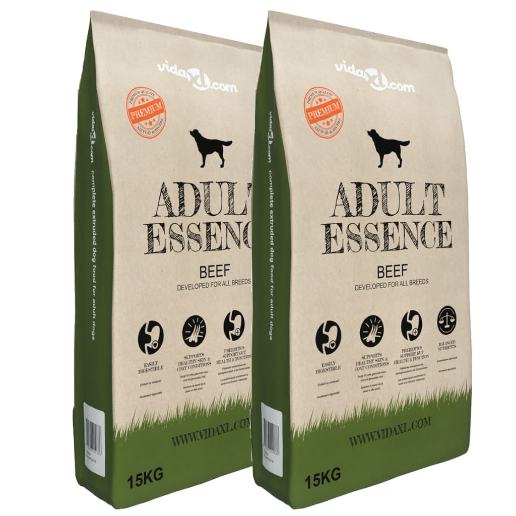 2 db „Adult Essence Beef” prémium száraz kutyatáp 30 kg 