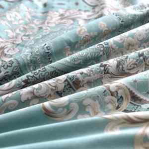 vidaXL Patalynės komplektas, mėlynas, medvilnė 200x200/60x70cm