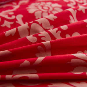 vidaXL Set de funda de edred&oacute;n dise&ntilde;o a rayas rojo 155x220/80x80 cm