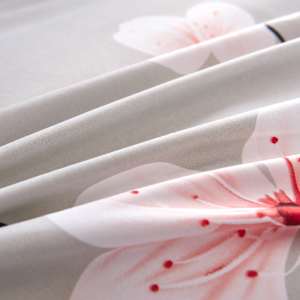 vidaXL Patalynės komplektas, kreminis gėlių ra&scaron;tas, 135x200/80x80cm