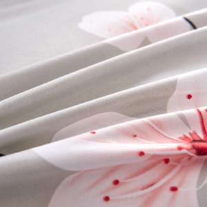 vidaXL Patalynės komplektas, kreminis gėlių ra&scaron;tas, 155x220/80x80cm