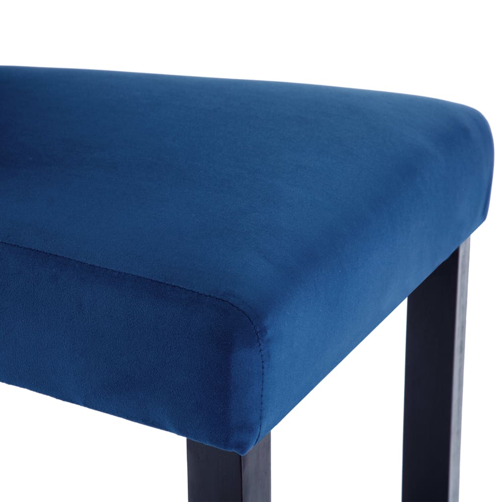 Valgomojo kėdės, 4vnt., tamsiai mėlynos, aksomas | Stepinfit