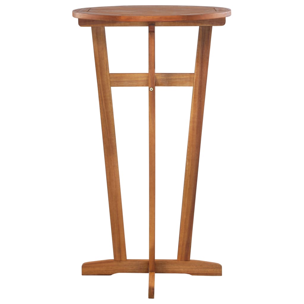 Barový stůl 60 x 105 cm masivní akáciové dřevo