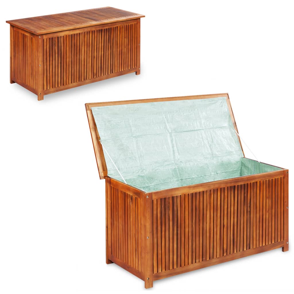 

vidaXL Patio Storage Box 46.1"x19.7"x22.8" Solid Acacia Wood