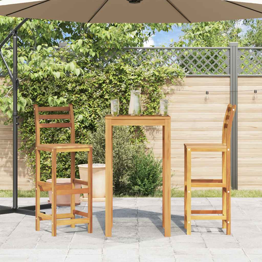 vidaXL Barstoelen 42x36x110 cm massief acaciahout 2 st