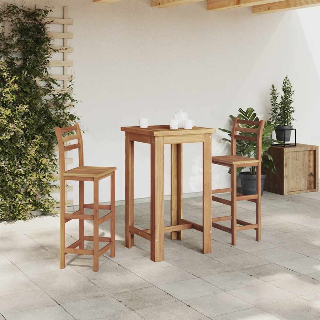 vidaXL Masă de bar, lemn masiv de salcâm, 60x60x105 cm
