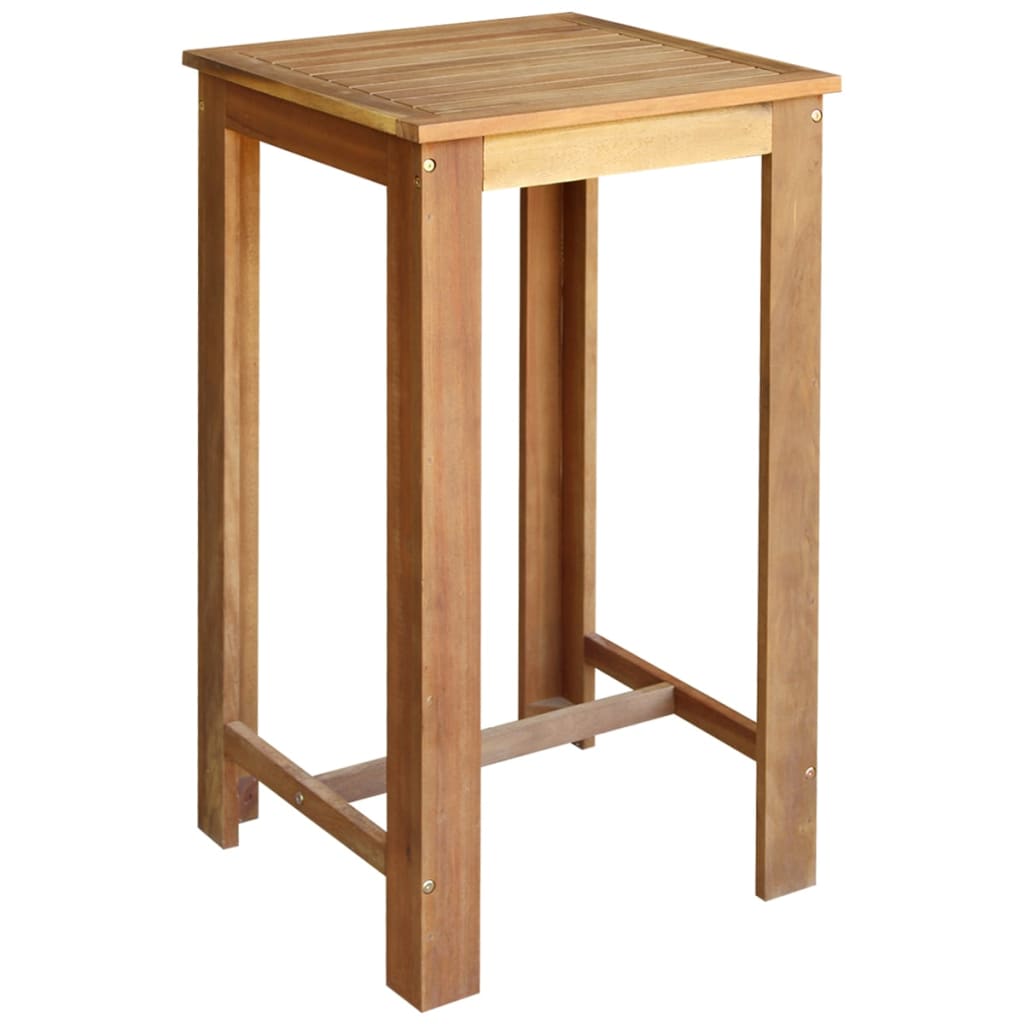 vidaXL 3dílný barový set se stoličkami masivní akáciové dřevo