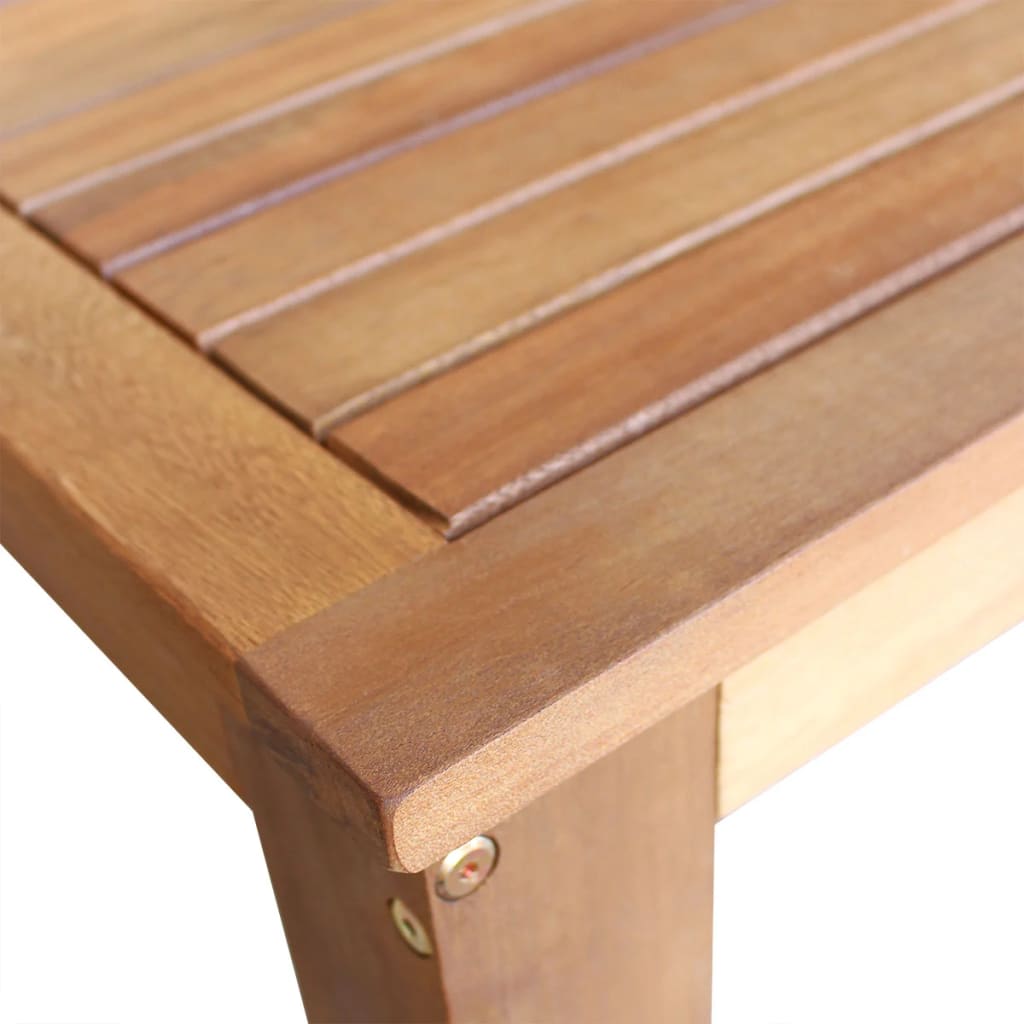 Barový stůl a židle masivní akáciové dřevo sada 3 kusy