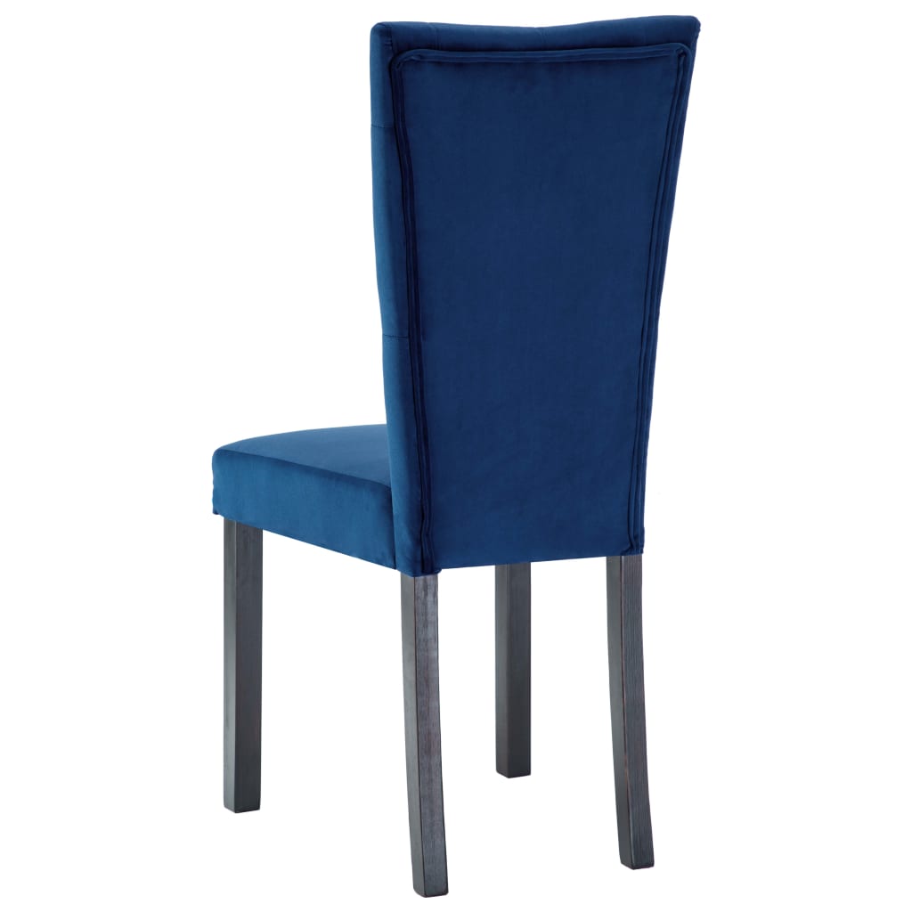 Valgomojo kėdės, 6 vnt., tamsiai mėlyna, aksomas | Stepinfit