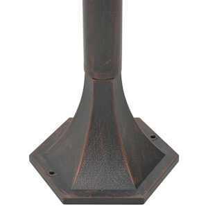 Zahradní sloupové lampy 6 ks E27 110 cm hliníkové bronzové - obrázek 5