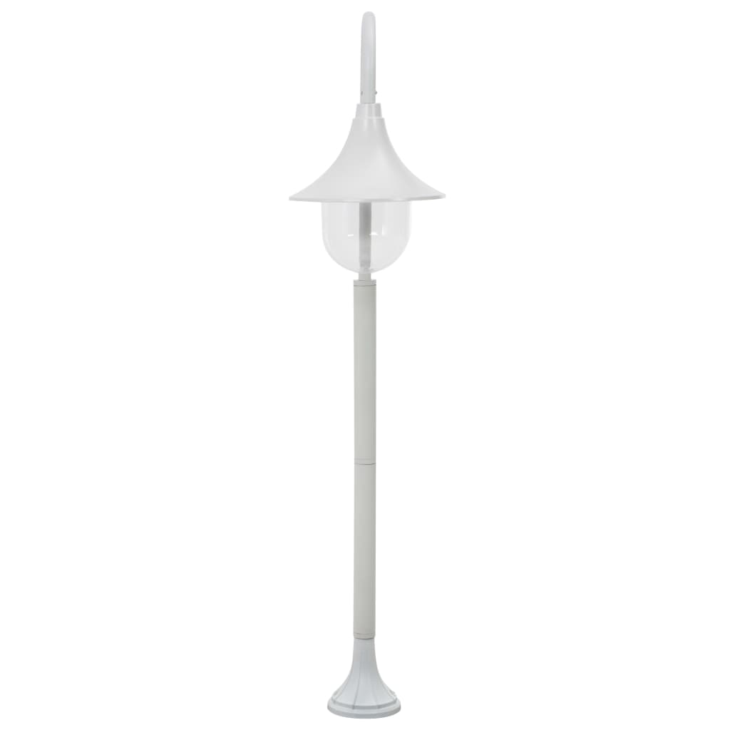 Stâlp de iluminat pentru grădină, alb, 120 cm, aluminiu, E27