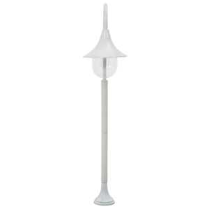 Zahradní sloupová lampa E27 120 cm hliník bílá - obrázek 2