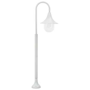Zahradní sloupová lampa E27 120 cm hliník bílá - obrázek 3