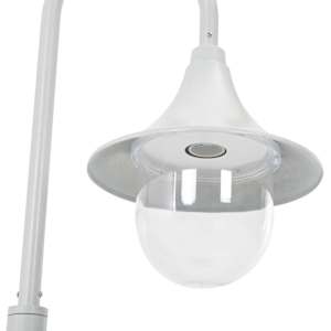 Zahradní sloupová lampa E27 120 cm hliník bílá - obrázek 5