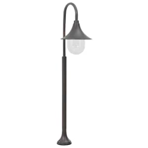 Zahradní sloupová lampa E27 120 cm hliník bronzová - obrázek 1