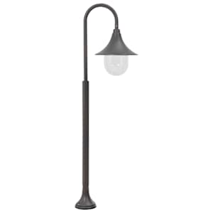 Zahradní sloupová lampa E27 120 cm hliník bronzová - obrázek 2