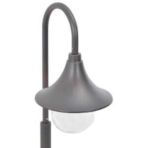 Zahradní sloupová lampa E27 120 cm hliník bronzová - obrázek 5