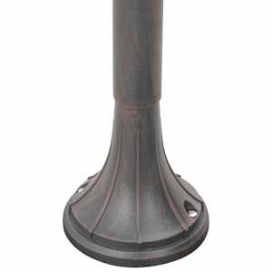 Zahradní sloupová lampa E27 120 cm hliník bronzová - obrázek 6