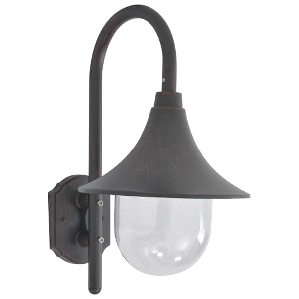 vidaXL aia seinavalgusti, E27 42 cm, alumiinium, pronks