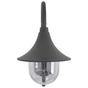 Zahradní nástěnná lampa E27 42 cm hliníková bronzová - obrázek 2